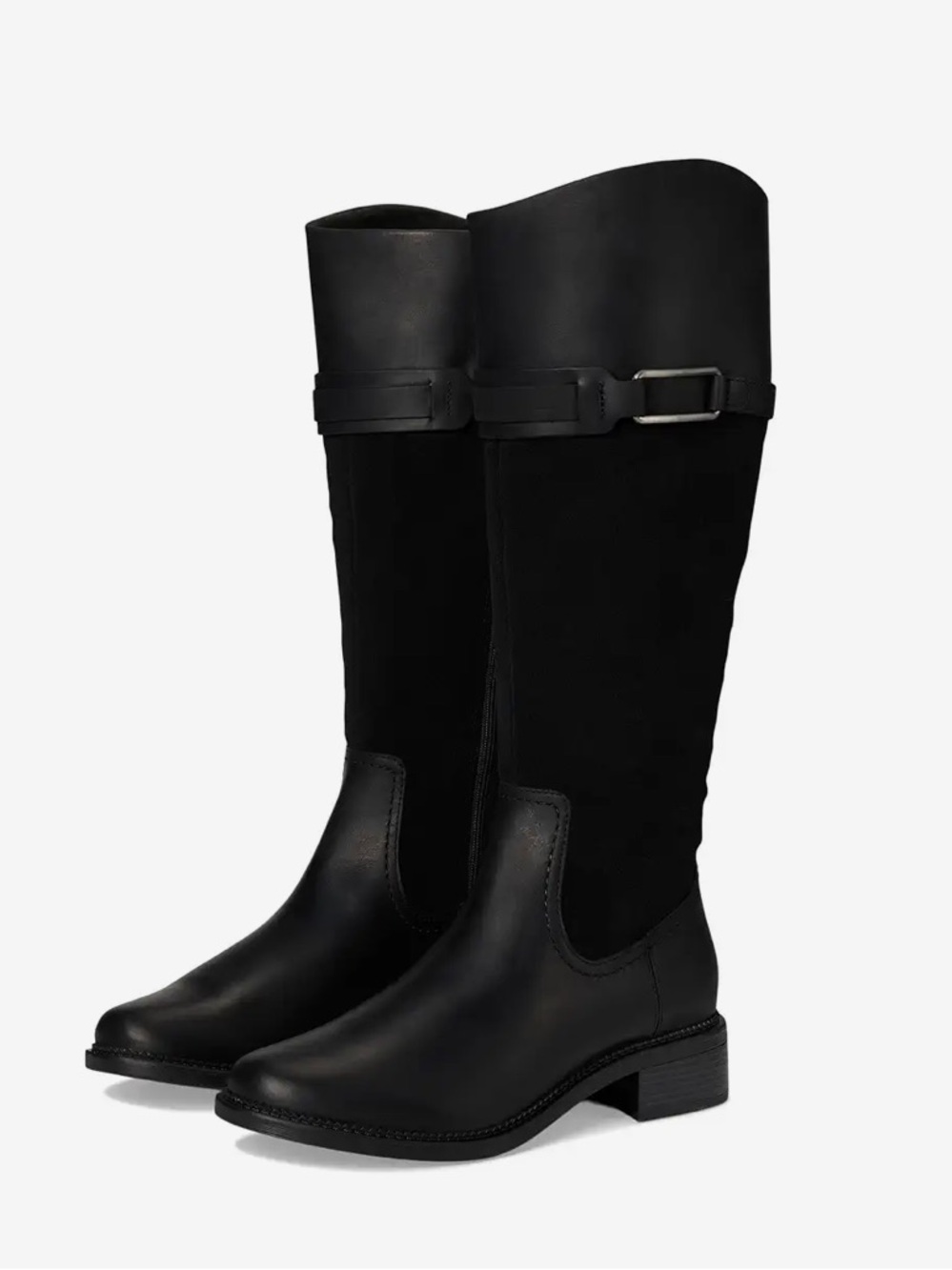 NEW Clark’s Maye Carly Equestrian Black Knee-High Women's Riding Style Boots 6
